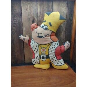 vintage 1973 burger king plush doll/pillow